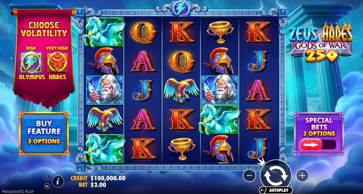 Zeus vs Hades Gods of War 250